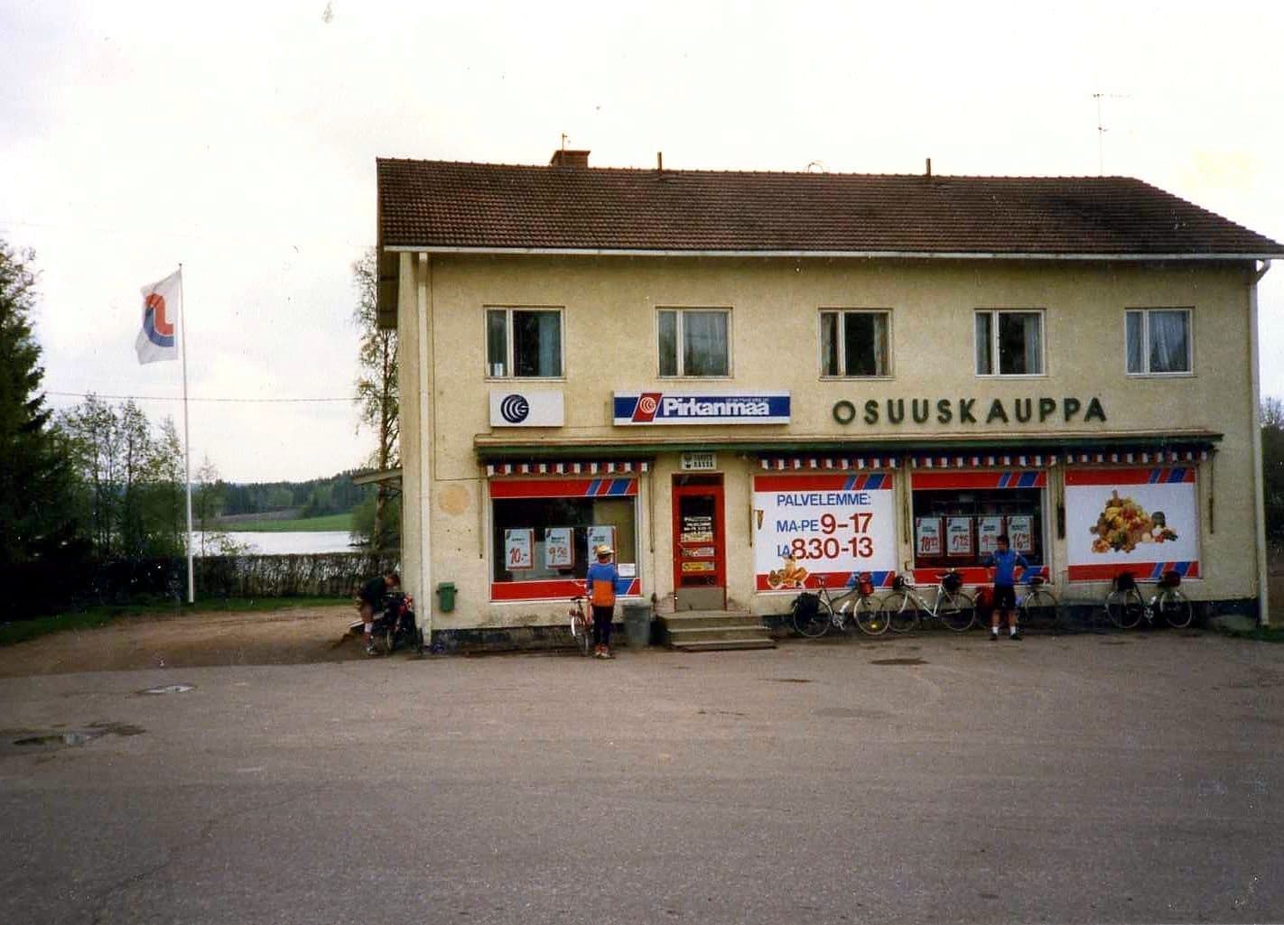 A small rural co-operative store of the S-group near Tampere, Finland, photographed in 1987